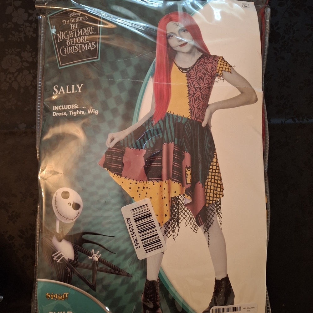 Disney Sally Costume for Kids - Red, Yellow, Black